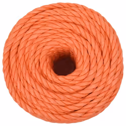 vidaXL Twisted Rope Garden Workshop Line Work Rope Boat Rope Polypropylene - orange, 14 mm/ 50 m - Additional view 2