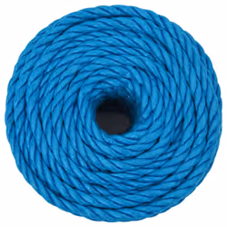 vidaXL Twisted Rope Garden Workshop Line Work Rope Boat Rope Polypropylene - blue, 20 mm/ 25 m