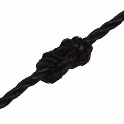 vidaXL Twisted Rope Garden Workshop Line Work Rope Boat Rope Polypropylene - black, 3 mm/ 25 m - Additional view 4