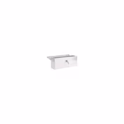 ) vidaXL Aluminium Box Trapezoid Storage Chest Trunk Organiser Toolbox Belt Box - Silver, 50 x 20.5 x 15 cm (L x W x H