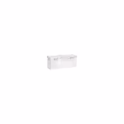 ) vidaXL Aluminium Box Trapezoid Storage Chest Trunk Organiser Toolbox Belt Box - Silver, 50 x 20.5 x 15 cm (L x W x H