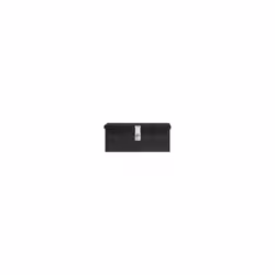 ) vidaXL Aluminium Box Trapezoid Storage Chest Trunk Organiser Toolbox Belt Box - Black, 50 x 20.5 x 15 cm (L x W x H