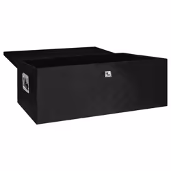 vidaXL Storage Box Black 100x55x37 cm Aluminium Storage Chest Blanket Box - Additional view 4