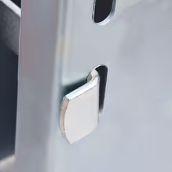 vidaXL Hitch Lock Silver 11x11x23.5 cm Steel Safe Trailer Coupling Lock Latch - Additional view 4