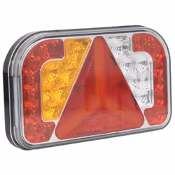 vidaXL 2x Trailer Lights Red 12V Motor Vehicle Light Classic Bulb/Led Bulb - 24 x 5 x 14.5 cm