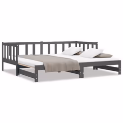 VidaXL 814666, Sofa bed, Grey, Pinewood, 1935 mm, 960 mm, 660 mm