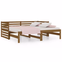 VidaXL 814672, Sofa bed, Brown, Pinewood, 1935 mm, 960 mm, 685 mm