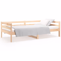 vidaXL Solid Wood Pine Day Bed 80x200 cm Wooden Guest Sofa Bed Daybed Couch