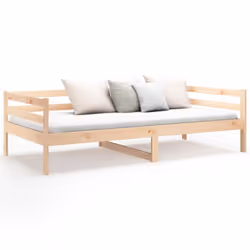 vidaXL Solid Wood Pine Day Bed 80x200 cm Wooden Guest Sofa Bed Daybed Couch - Additional view 4
