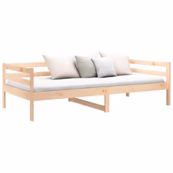 vidaXL Solid Wood Pine Day Bed 80x200 cm Wooden Guest Sofa Bed Daybed Couch - Additional view 5