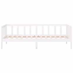 vidaXL Solid Pinewood Pull-out Day Bed Wooden Sleepover Sofa Bed Multi Colours - white - Additional view 8