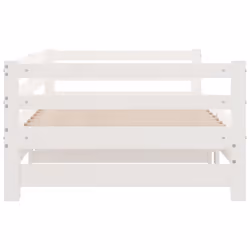 vidaXL Solid Wood Pine Pull-out Day Bed Guest Sofa Bed Furniture Multi Colours - white - Additional view 6