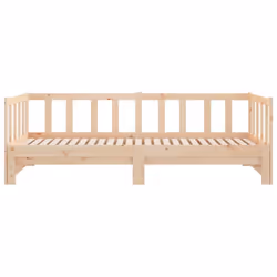 vidaXL Solid Wood Pine Pull-out Day Bed 2x(80x200) cm Guest Occasional Bed - Additional view 5