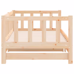 vidaXL Solid Wood Pine Pull-out Day Bed 2x(80x200) cm Guest Occasional Bed - Additional view 6