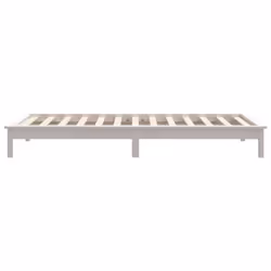 vidaXL Solid Wood Pine Bed Frame Wooden Bedstead Bed Base Multi Colours/Sizes - white, 90 x 200 cm - Additional view 6