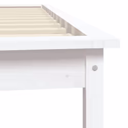vidaXL Solid Wood Pine Bed Frame Wooden Bedstead Bed Base Multi Colours/Sizes - white, 90 x 200 cm - Additional view 7