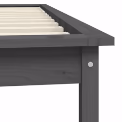 vidaXL Solid Wood Pine Bed Frame Wooden Bedstead Bed Base Multi Colours/Sizes - grey, 100 x 200 cm - Additional view 7