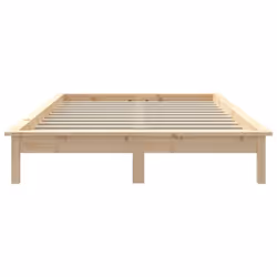 vidaXL Solid Wood Pine Bed Frame Wooden Bedstead Bed Base Multi Colours/Sizes - brown, 120 x 200 cm - Additional view 5