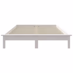vidaXL Solid Wood Pine Bed Frame Wooden Bedstead Bed Base Multi Colours/Sizes - white, 120 x 200 cm - Additional view 6