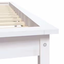 vidaXL Solid Wood Pine Bed Frame Wooden Bedstead Bed Base Multi Colours/Sizes - white, 140 x 200 cm - Additional view 7