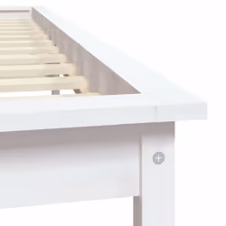 vidaXL Solid Wood Pine Bed Frame Wooden Bedstead Bed Base Multi Colours/Sizes - white, 180 x 200 cm - Additional view 7
