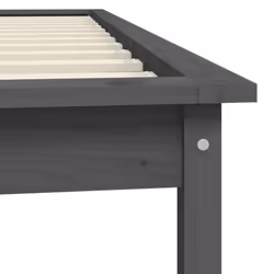 vidaXL Solid Wood Pine Bed Frame Wooden Bedstead Bed Base Multi Colours/Sizes - grey, 90 x 190 cm - Additional view 7