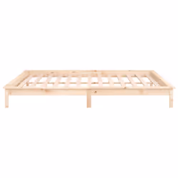 vidaXL Solid Wood LED Bed Frame Home Bedstead Platform Bed Multi Colours/Sizes - brown, 160 x 200 cm - Additional view 7
