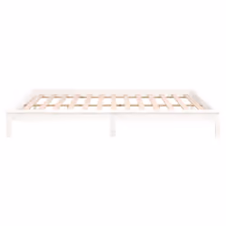 vidaXL Solid Wood LED Bed Frame Home Bedstead Platform Bed Multi Colours/Sizes - white, 200 x 200 cm - Additional view 7