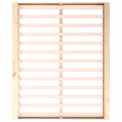 vidaXL Bed Frame Home Wooden Bedstead Bed Base Mattress Foundation Solid Wood - brown, 150 x 200 cm - Additional view 5