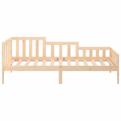 vidaXL Solid Wood Pine Day Bed Sleepover Guest Sofa Bed Multi Colours/Sizes - Brown, 90x200 cm - Additional view 7