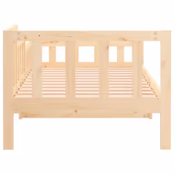 vidaXL Solid Wood Pine Day Bed Sleepover Guest Sofa Bed Multi Colours/Sizes - Brown, 90x200 cm - Additional view 8