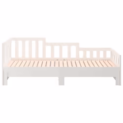 vidaXL Solid Wood Pine Pull-out Day Bed Wooden Sofa Bed Multi Colours/Sizes - white, 90 x 190 cm - Additional view 8