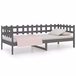 VidaXL 820753, Sofa bed, Grey, Pinewood, 2035 mm, 860 mm, 685 mm