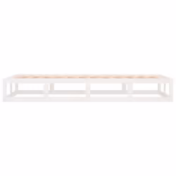 vidaXL Solid Wood Bed Frame Home Bedroom Bed Base Multi Colours Multi Sizes - white, 100 x 200 cm - Additional view 6