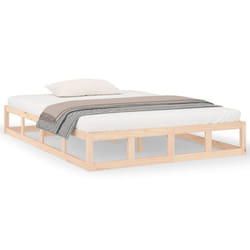 vidaXL Solid Wood Bed Frame Home Bedroom Bed Base Multi Colours Multi Sizes - brown, 160 x 200 cm