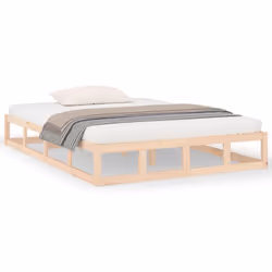 vidaXL Solid Wood Bed Frame Home Bedroom Bed Base Multi Colours Multi Sizes - brown, 200 x 200 cm