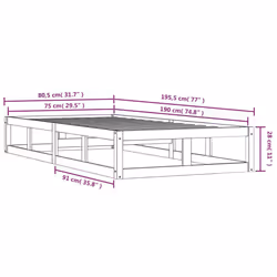 VidaXL 820825 bed frame - Additional view 8