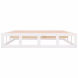 vidaXL Solid Wood Bed Frame Home Bedroom Bed Base Multi Colours Multi Sizes - white, 120 x 190 cm - Additional view 4