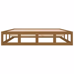 vidaXL Solid Wood Bed Frame Home Bedroom Bed Base Multi Colours Multi Sizes - honey brown, 120 x 190 cm - Additional view 4