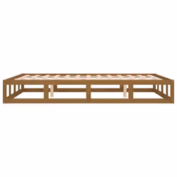 vidaXL Solid Wood Bed Frame Home Bedroom Bed Base Multi Colours Multi Sizes - honey brown, 120 x 190 cm - Additional view 6