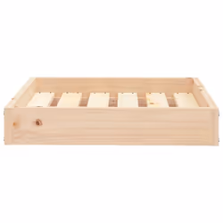 vidaXL Solid Wood Pine Dog Bed 51.5x44x9 cm Wooden Pet Sofa Puppy Dog Couch - Additional view 4
