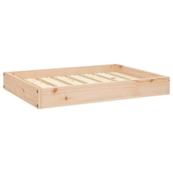 vidaXL Solid Wood Pine Dog Bed 71.5x54x9 cm Wooden Pet Sofa Puppy Dog Couch