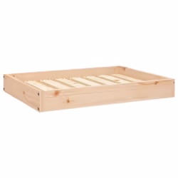 vidaXL Solid Wood Pine Dog Bed 71.5x54x9 cm Wooden Pet Sofa Puppy Dog Couch