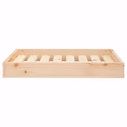 vidaXL Solid Wood Pine Dog Bed 71.5x54x9 cm Wooden Pet Sofa Puppy Dog Couch