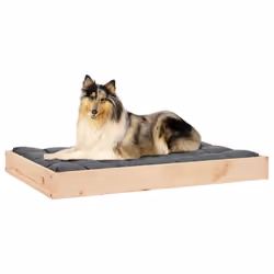 vidaXL Solid Wood Pine Dog Bed Wooden Animal Pet Sofa Dog Couch Multi Colours - brown - Additional view 6