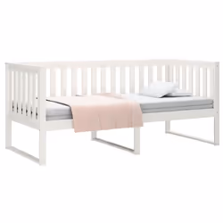 vidaXL Solid Wood Pine Day Bed Bedroom Furniture Multi Colours Multi Sizes - White, 90x200 cm