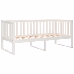 vidaXL Solid Wood Pine Day Bed Bedroom Furniture Multi Colours Multi Sizes - White, 90x200 cm - Additional view 6
