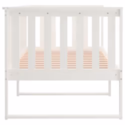vidaXL Solid Wood Pine Day Bed Bedroom Furniture Multi Colours Multi Sizes - White, 90x200 cm - Additional view 8
