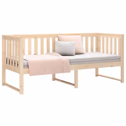 vidaXL Solid Wood Pine Day Bed Bedroom Furniture Multi Colours Multi Sizes - Brown, 80x200 cm - Additional view 6
