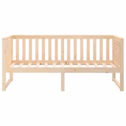 vidaXL Solid Wood Pine Day Bed Bedroom Furniture Multi Colours Multi Sizes - Brown, 80x200 cm - Additional view 8